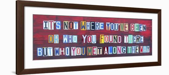 Its Not Where You've Been-Design Turnpike-Framed Giclee Print