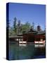 Itsukushima-Jinja Shrine and Five Storeyed Pagoda, Miya-Jima Island, Honshu, Japan-Christopher Rennie-Stretched Canvas