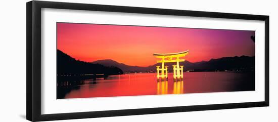 Itsukushima Shrine Otorii Hiroshima Japan-null-Framed Photographic Print