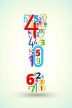 Exclamation Point, from Rainbow Colored Numbers Typography Vector Font-iunewind-Art Print
