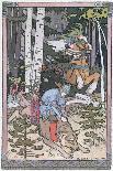 Old Man and Archer-Ivan Bilibin-Framed Art Print
