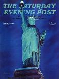 "Statue of Liberty," Saturday Evening Post Cover, January 10, 1942-Ivan Dmitri-Giclee Print