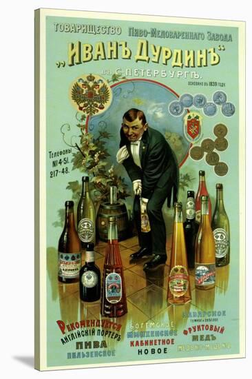 Ivan Durdin Beers, Porters, Bohemian and Bavarian German Beverages-null-Stretched Canvas