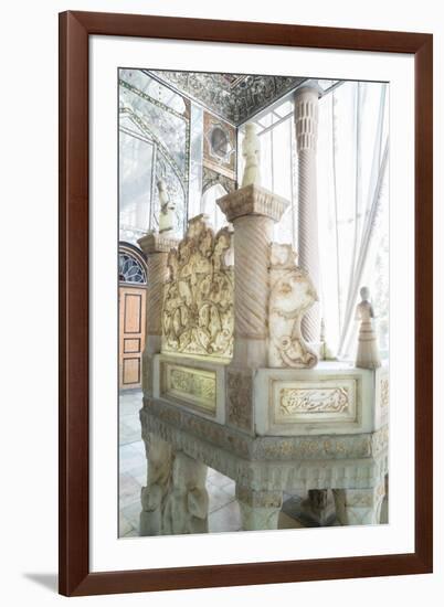 Ivan-e Takht-e Marmar (Marble Throne Verandah), Golestan Palace, UNESCO World Heritage Site, Tehran-James Strachan-Framed Photographic Print