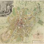 Map of Moscow, 1739-Ivan Fyodorovich Michurin-Mounted Giclee Print