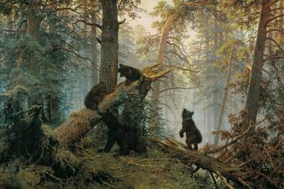 Bears in the Forest Morning