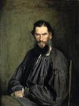 Portrait of the Author Leo Tolstoy-Ivan Nikolaevic Kramskoj-Framed Stretched Canvas