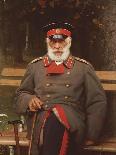 Portrait of a Russian General Seated on a Bench, 1882-Ivan Nikolaevich Kramskoi-Framed Giclee Print