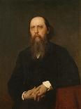 Portrait of the Author Mikhail Saltykov-Shchedrin (1826-188), 1879-Ivan Nikolayevich Kramskoi-Giclee Print