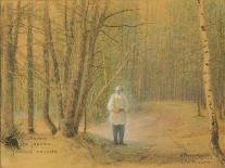 Leo Tolstoy in the Zakaz Forest-Ivan Pavlovich Pokhitonov-Framed Giclee Print