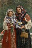 Woman in Old Russian Dress, 1916-Ivan Semyonovich Kulikov-Giclee Print