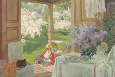 At the Country House, 1916-Ivan Silovich Goryushkin-sorokopudov-Giclee Print