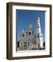 Ivan the Great Bell Tower at the Cathedral Square on the grounds of the Moscow Kremlin, Moscow-null-Framed Art Print