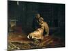 Ivan the Terrible and His Son Ivan on Nov-Ilya Yefimovich Repin-Mounted Art Print