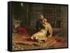 Ivan the Terrible and His Son on the 16th November, 1581, 1885-Ilya Efimovich Repin-Framed Stretched Canvas