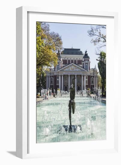 Ivan Vasov, National Theatre, City Garden Park, Sofia, Bulgaria, Europe-Giles Bracher-Framed Photographic Print
