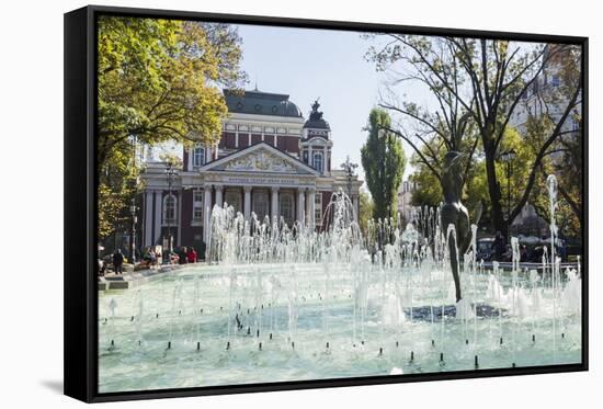 Ivan Vasov, National Theatre, City Garden Park, Sofia, Bulgaria, Europe-Giles Bracher-Framed Stretched Canvas