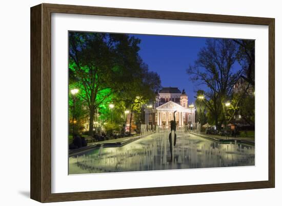 Ivan Vasov, National Theatre, City Garden Park, Sofia, Bulgaria, Europe-Giles Bracher-Framed Photographic Print