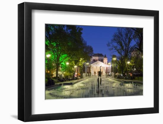 Ivan Vasov, National Theatre, City Garden Park, Sofia, Bulgaria, Europe-Giles Bracher-Framed Photographic Print