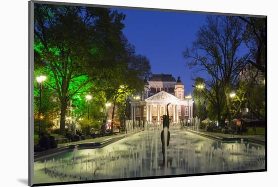 Ivan Vasov, National Theatre, City Garden Park, Sofia, Bulgaria, Europe-Giles Bracher-Mounted Photographic Print