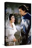 IVANHOE, 1952 directed by RICHARD THORPE Elizabeth Taylor and George Sanders (photo)-null-Stretched Canvas