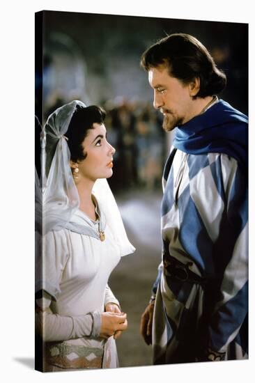 IVANHOE, 1952 directed by RICHARD THORPE Elizabeth Taylor and George Sanders (photo)-null-Stretched Canvas