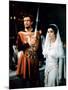 IVANHOE, 1952 directed by RICHARD THORPE Robert Taylor / Elizabeth Taylor (photo)-null-Mounted Photo