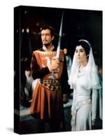 IVANHOE, 1952 directed by RICHARD THORPE Robert Taylor / Elizabeth Taylor (photo)-null-Stretched Canvas