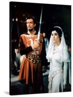 IVANHOE, 1952 directed by RICHARD THORPE Robert Taylor / Elizabeth Taylor (photo)-null-Stretched Canvas