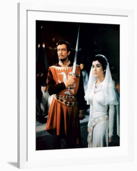 IVANHOE, 1952 directed by RICHARD THORPE Robert Taylor / Elizabeth Taylor (photo)-null-Framed Photo