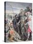 Ivanhoe by Sir Walter Scott: The Death of Sir Brian de Bois-Guilbert-John Augustus Atkinson-Stretched Canvas