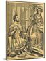 'Ivanhoe: Sir Brian de Bois Guilbert & Rebecca', 19th century. Artists: JL Marks, Ralph Nevill-JL Marks-Mounted Giclee Print