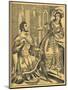 'Ivanhoe: Sir Brian de Bois Guilbert & Rebecca', 19th century. Artists: JL Marks, Ralph Nevill-JL Marks-Mounted Giclee Print
