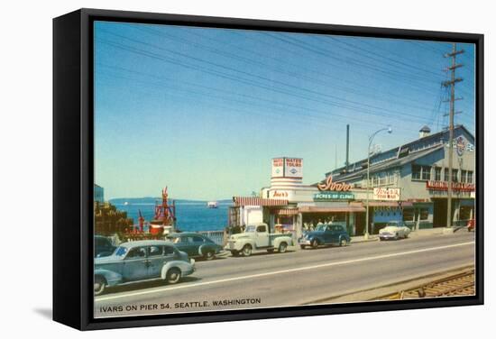 Ivars on Pier 54, Seattle, Washington-null-Framed Stretched Canvas