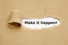 Make it Happen Torn Paper-Ivelin Radkov-Framed Photographic Print