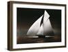 Iverna Yacht at Full Sail, c.1895-null-Framed Art Print