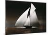 Iverna Yacht at Full Sail, c.1895-null-Mounted Art Print