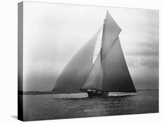 Iverna Yacht at Full Sail-null-Stretched Canvas