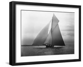 Iverna Yacht at Full Sail-null-Framed Premium Photographic Print