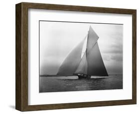 Iverna Yacht at Full Sail-null-Framed Photographic Print