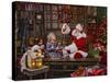 Ivey Boy Magic Paint-Santa’s Workshop-Stretched Canvas