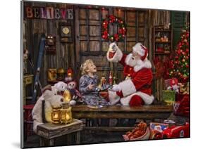 Ivey Boy Magic Paint-Santa’s Workshop-Mounted Giclee Print