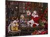 Ivey Boy Magic Paint-Santa’s Workshop-Mounted Giclee Print