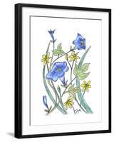 Ivey Leaved Morning Glory-Beverly Dyer-Framed Art Print