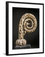 Ivo of Chartres' Carved Ivory Crozier, Curved Top from Treasury of Beauvais Cathedral-null-Framed Giclee Print