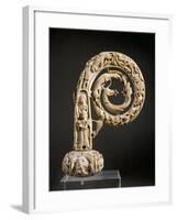 Ivo of Chartres' Carved Ivory Crozier, Curved Top from Treasury of Beauvais Cathedral-null-Framed Giclee Print