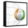 Ivoran Coast Soccer Ball in a Net-zentilia-Framed Stretched Canvas