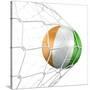 Ivoran Coast Soccer Ball in a Net-zentilia-Stretched Canvas