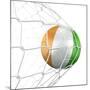 Ivoran Coast Soccer Ball in a Net-zentilia-Mounted Art Print