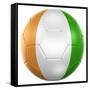 Ivoran Coast Soccer Ball-zentilia-Framed Stretched Canvas